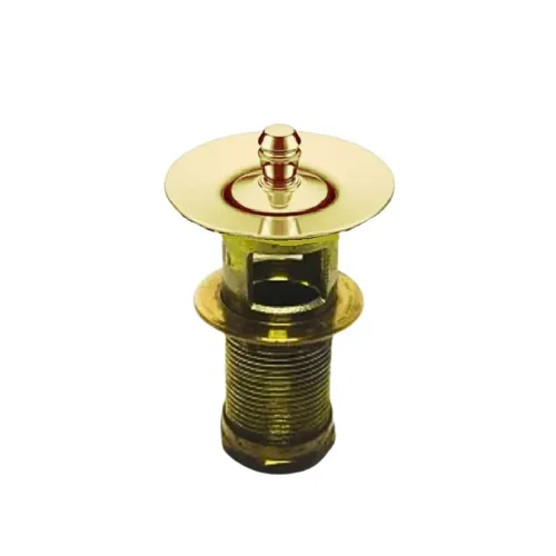 Válvula Escoamento Lavatório Com Ladrão Dourado Docol