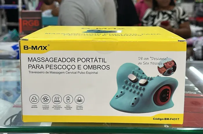 MASSAGEADOR PORTÁTIL PARA PESCOÇO E OMBROS