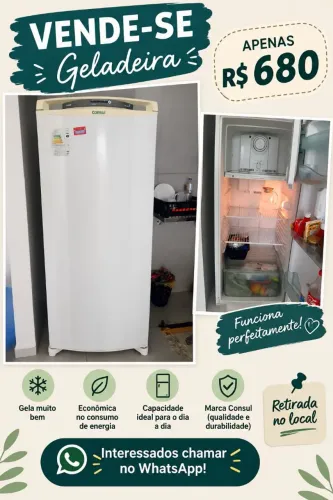 Geladeira pra desapegar logo 