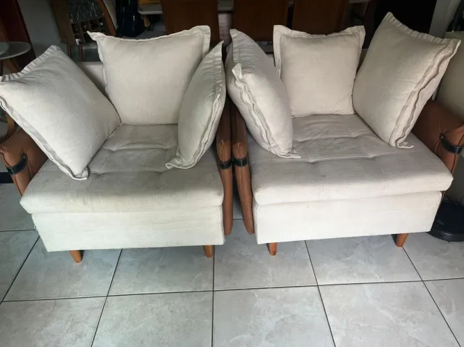 Excelentes poltronas compradas na Danúbio vendo as duas por 600