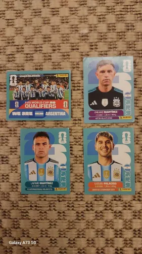 Figurinhas copa 2026 - 4 figurinhas da Argentina