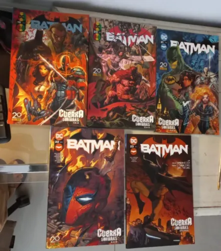 Hqs Batman - 4ª Série/Panini -vol 19 á 23 - Guerra das sombras - fase completa Williamson