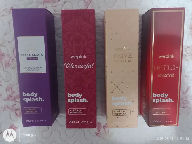 Body Splash Wepink kit com 4