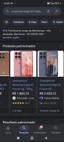 Motorola edge 60 5g 256 GB na caixa com lacre nunca aberto!