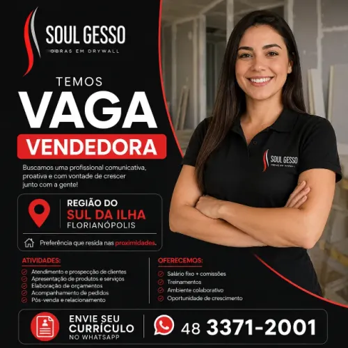 Vaga de Vendedora