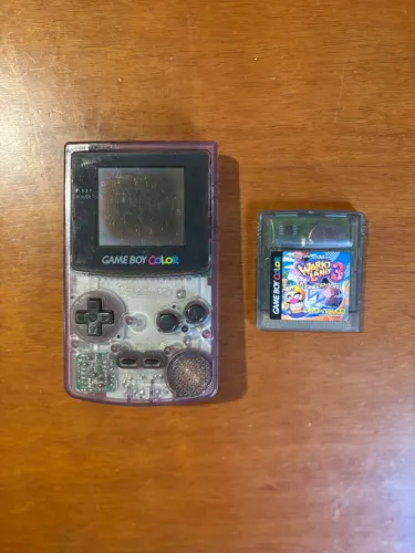 Gameboy Color Atômico Purple + Fita Wario 