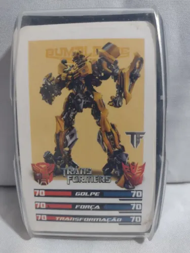 cartas colecionáveis transformers original grow com caixa organizadora