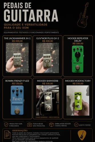 Pedais de Guitarra Disponíveis