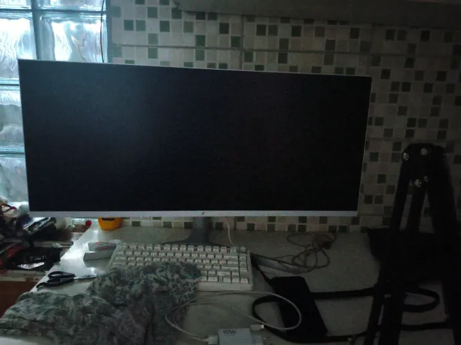 Kit monitor gamer + teclado mecânico +microfone 