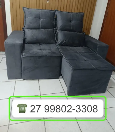.SOFA RETRATIL 1,60M - FRETE GRATIS