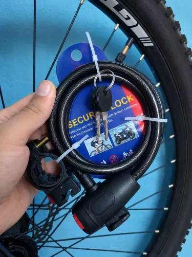 Trava Cabo de Aço Para Bicicleta e Moto. Novo -- Entrega Grátis -- Posso Entregar Hoje.