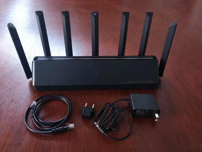 Roteador Xiaomi Mi Router AX6000 Wi-Fi 6 - Versão Chinesa - 7 Antenas