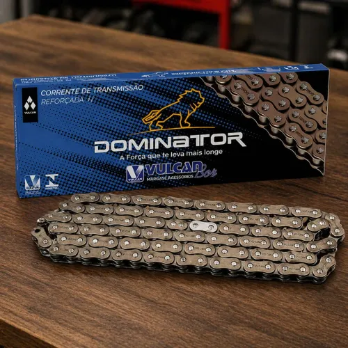 Corrente 428HX 118L CG Titan/Fan Reforçada Dominator
