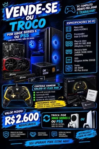Vende-se um Pc gamer