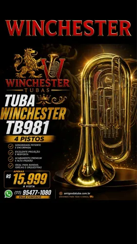 Tuba Winchester TB981 Sib 4 Pistos