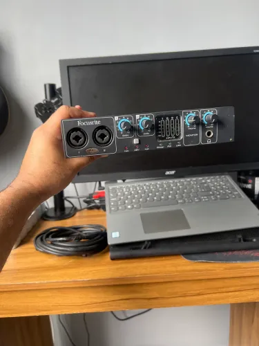 Interface de áudio saffire pro 24