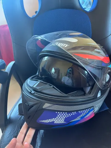 capacete Ebf Xtroy Com Óculos Interno + Narigueira Cores