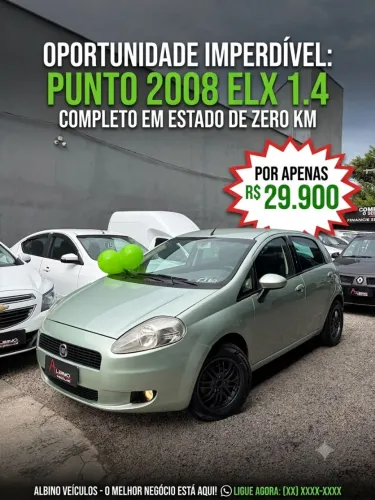 Fiat Punto ELX 1.4 Fire Flex 8V 5P 2008