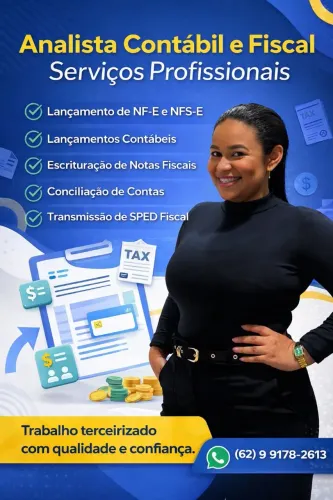 ANALISTA CONTÁBIL/FISCAL PJ PARA PARCERIA COM ESCRITÓRIOS CONTÁBEIS 