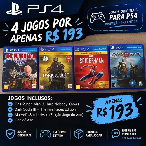 4 jogos - PS4