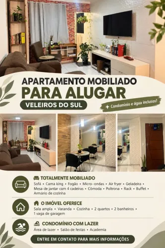 Apto mobiliado para locação no Geisel