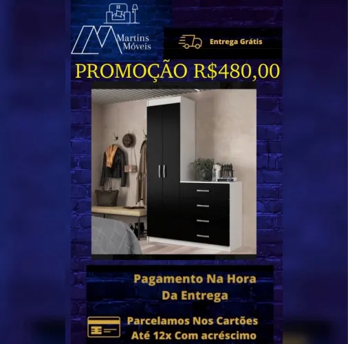 GRANDE PROMOÇÃO*CÔMODA EVIDENCIA LARISSA ENTREGA GRÁTIS ACEITA CARTÃO