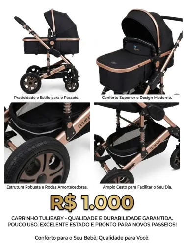 Carrinho de Bebê Tulibaby - Praticidade e Conforto para Você e Seu Bebê