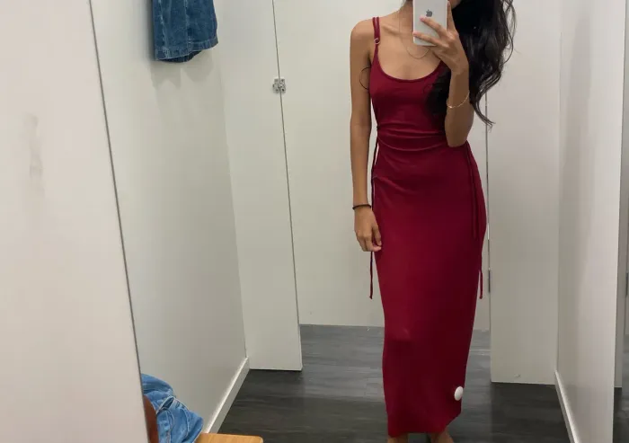 vestido longo vermelho - retirada ainda essa semana! - preço a negociar.