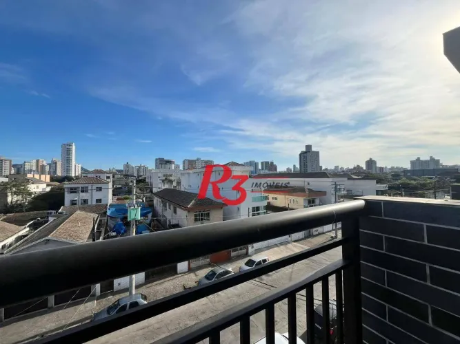 Apartamento com 2 dormitórios à venda, 39 m² por R$ 385.000,00 - Estuário - Santos/SP