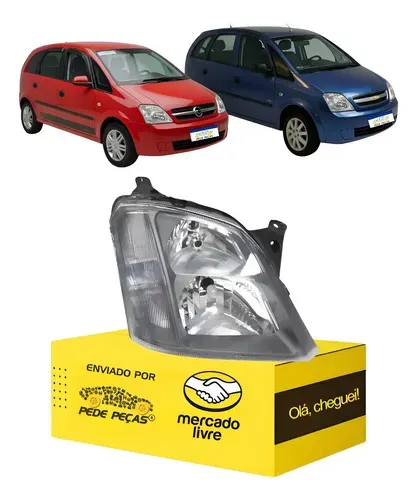 Sinaleira Farol Meriva Ss 2003 04 05 06 07 A 2012 Cinza Ld Direito/passageiro