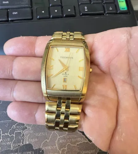 Technos Golf Séculus Tank Vintage - Completo com Caixa - Muito Conservado