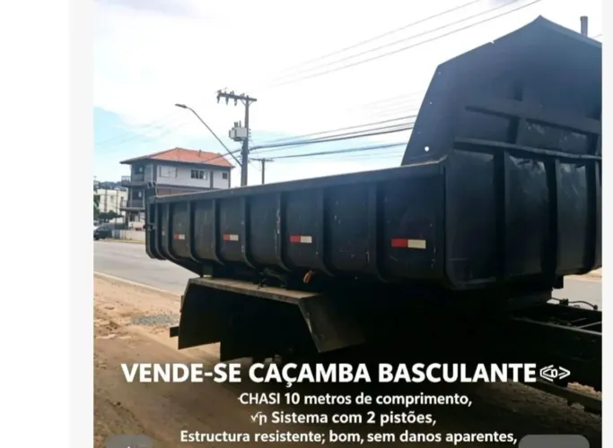 VENDO CAÇAMBA TRUK 2 PISTÃO.
