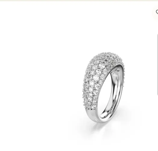 Anel swarovski tamanho 17
