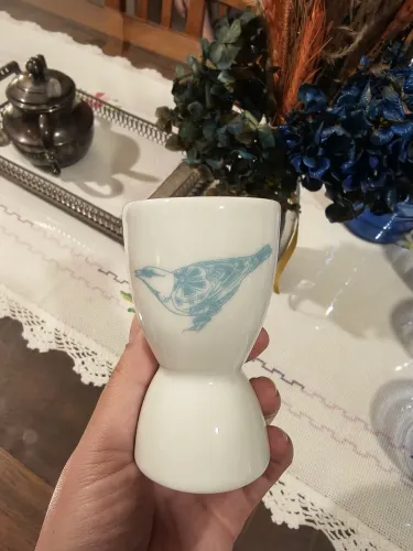 Porta-Ovos Porcelana Schmidt (linha em parceria/assinada por Danielle Maffia / Domma).