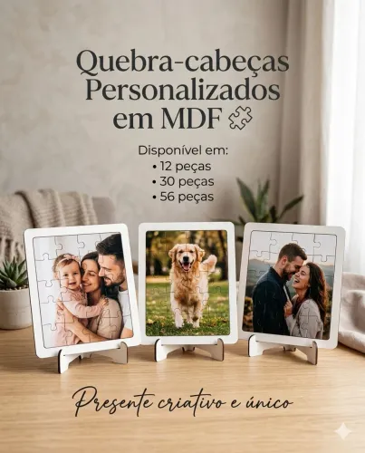 Quebra cabeça personalizado 