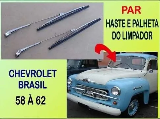 Haste E Palheta Limpador 58 À 62 Importado ? Par