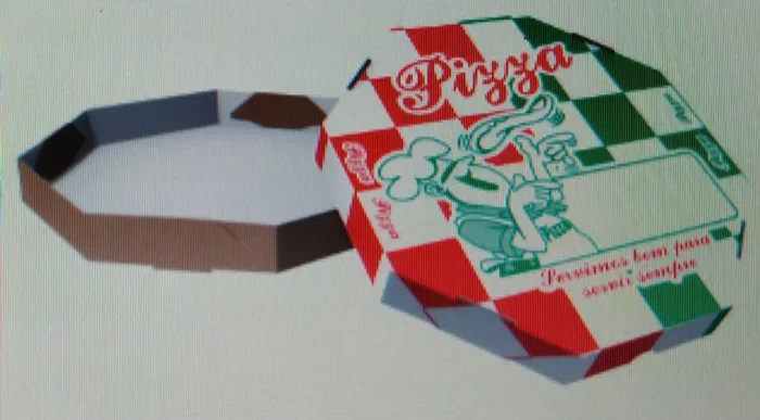 Caixa de pizza estampada ou Branca