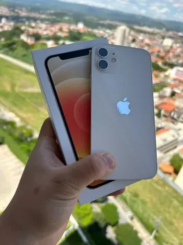 iPhone 12 branco na caixa sem detalhes // venha nessa quarta 