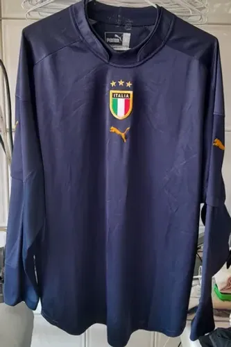 CAMISA GOLEIRO ITALIA EUROCOPA 2004 PORTUGAL PUMA MADE IN PORTUGAL FRETE GRATIS