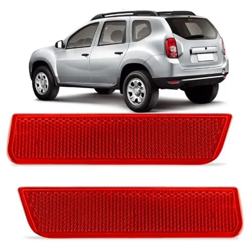 Lanterna Parachoque Renault Duster 2012 à 2020 - Traseiro Vermelho D/E - Refletiva