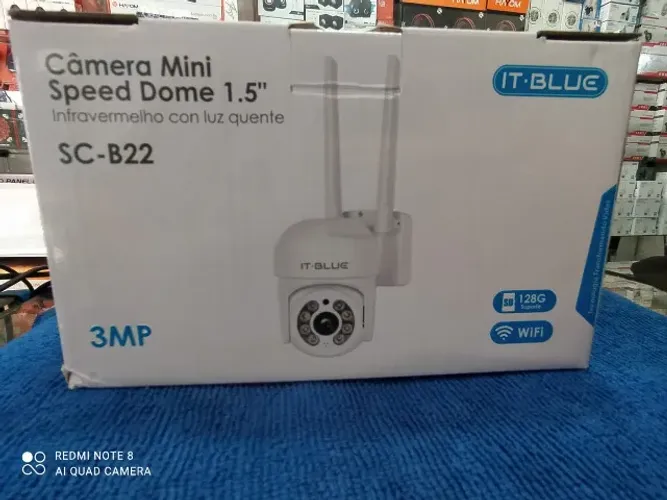 câmera wi-fi sb-22 em tamanho menor - visão noturna - yoosee (Distribuidor Jk Eletronicos)