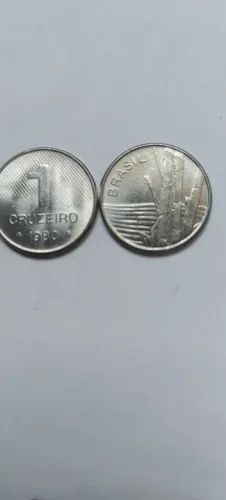 Moeda Antiga de 1 Cruzeiro - 1980  - Muito Bem Conservada