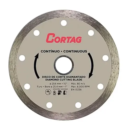Disco de Corte Diamantado Contínuo 254mm Zapp 600 / Zapp Titan Cortag 61613