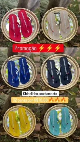 Chinelo acostado PROMOÇÃO