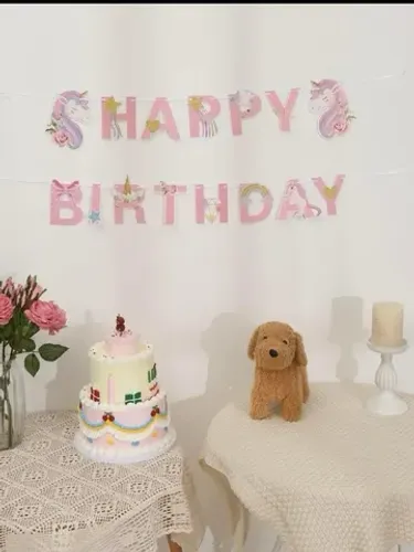 Decoração de aniversário Unicórnio Rosa