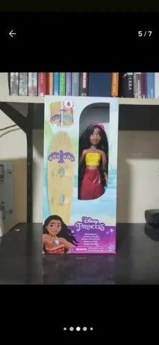 Boneca Princesas Disney - Moana Surfista Com Prancha - 30 Cm