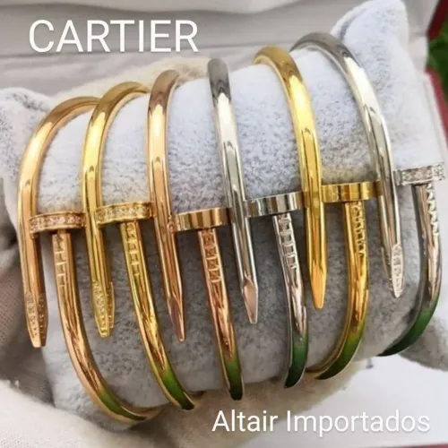 Pulseiras Cartier -  Douradas e Prateadas -  Luxo e Estilo!