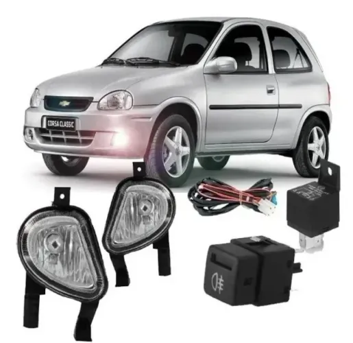 Kit Farol de Milha para Corsa / Classic ano 2000 até 2010