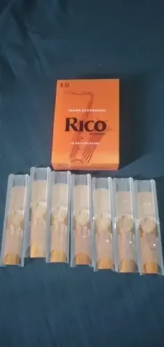 Kit 7 Palhetas Rico Orange sax Tenor 3,0