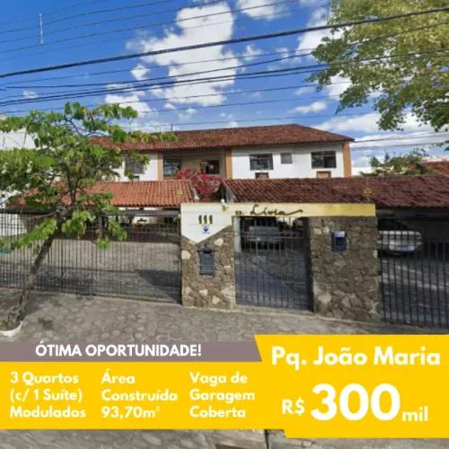 FIT - Venda - Ed. Lívia - Pq. João Maria - 3 Quartos (1 suíte) - 93,70m²